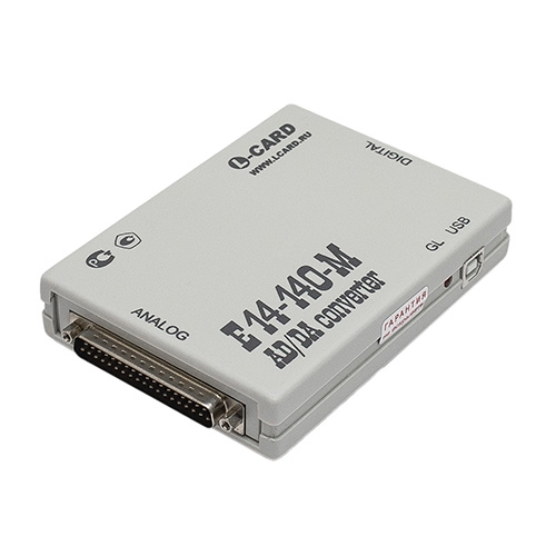 External ADC/DAC module LCARD E14-140M